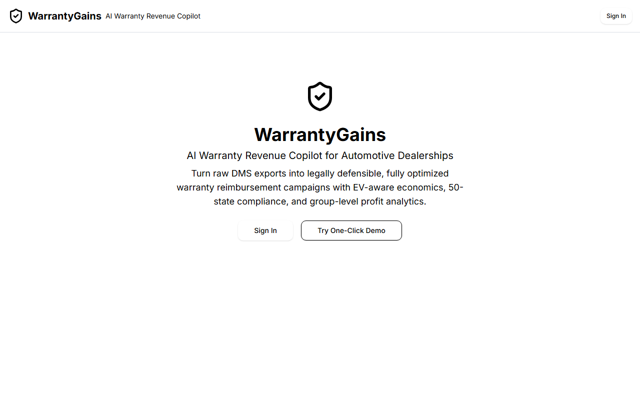 WarrantyGains