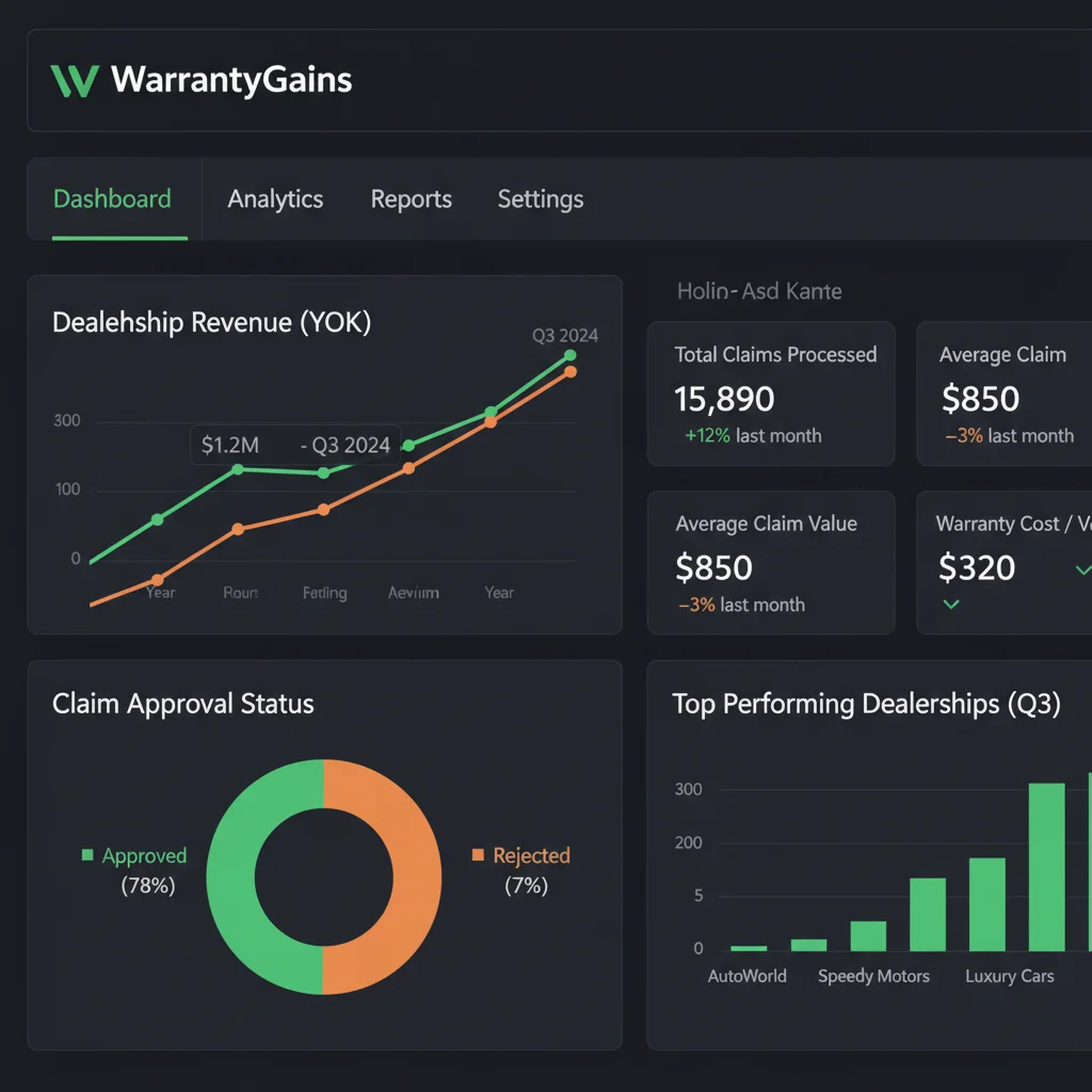 WarrantyGains – AI Warranty Revenue Platform for Independent Dealerships